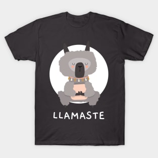 Namaste Llamaste Llama Yoga T-Shirt